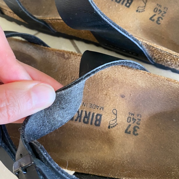 Birkenstock Mayari Birkibuc Toe Loop Buckle Sandals Regular Fit Sz 37 240 L6 M4 - Picture 5 of 14